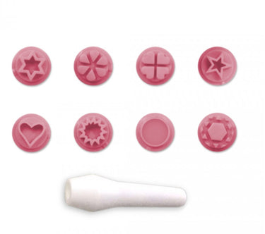 Carimbos - Kit Carimbos Mini (9pcs) - Rosa Bebê